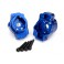 Portal drive axle mount, rear, 6061-T6 aluminum (blue-anodized) (left