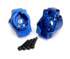 Portal drive axle mount, rear, 6061-T6 aluminum (blue-anodized) (left