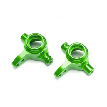 Steering blocks, 6061-T6 aluminum, left & right (green-anodize