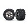 Tires & wheels, assembled, glued (2.8)  (RXT black chrome wheels, Tal