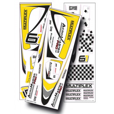 Decal Acromaster Pro, yellow-silver