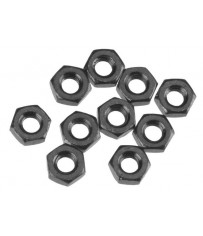 AXA1040 Thin Hex Nut M3 Black (10)