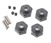 AX30429 Aluminum Hex Hub 12mm Black (4)