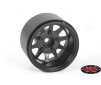 Deep Dish Wagon 1.55 Stamped Steel Beadlock Wheels (Black)