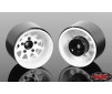 Deep Dish Wagon 1.55 Stamped Steel Beadlock Wheels (White)
