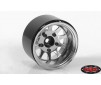 Deep Dish Wagon 1.55 Stamped Steel Beadlock Wheels (Chrome)