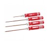 Hex Driver Set .050x60mm: 063:078:093x120mm - 4Pcs