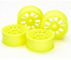 Jantes type BBS 24mm +2 jaune