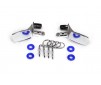 Mirrors, side, chrome (left & right)/ o-rings (4)/ body clips (4) (fi