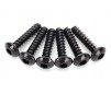 Screws, 2.6x12mm button-head, self-tapping (hex drive) (6)