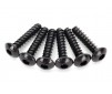 Screws, 2.6x12mm button-head, self-tapping (hex drive) (6)