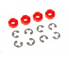 Piston, damper (red) (4)/ e-clips (8)