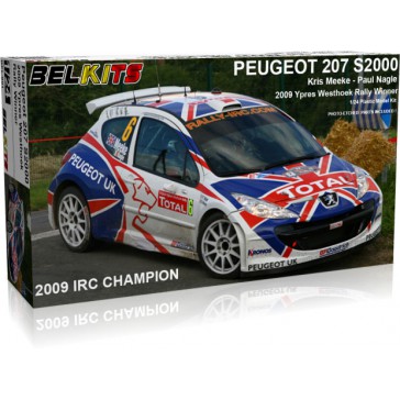 PEUGEOT 207 S2000 INCLUDES WINDOW MASK MEEKE NAGLE YPRES - 1/24 kit