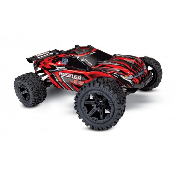 Rustler 4x4 XL-5 TQ (incl battery/charger), Red