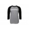 Traxx Raglan Shirt Grey/Black SM