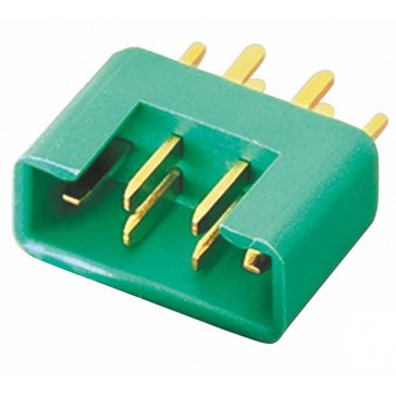 Fiche MPX M6-50  mâle verte haute int., 1pcs bluck