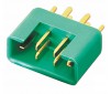 Fiche MPX M6-50  mâle verte haute int., 1pcs bluck