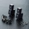 DISC.. Alum. servo mount (black)
