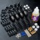 DISC.. TR60 Alum. damper set (black) (4)