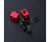 Alum. short servo mount set (red)