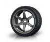 Silver grey TE wheel w/ AD realistic tire (4)