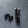 DISC.. Alum. antenna pipe mount (black)