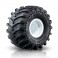 DISC.. Monster truckwheels w/ monster truck tire (white)
