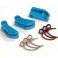 BLUE ALU. LIGHTWEIGHT CLUTCH SHOE (inc 1.0 & 1.1mm springs)