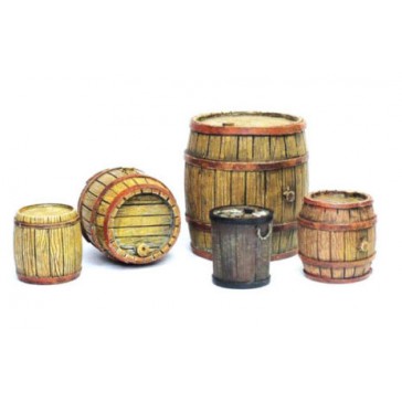Diorama Accesories - Wooden Barrels