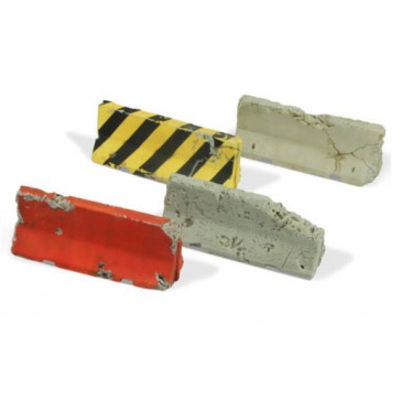 Diorama Accesories - Damaged Concrete Barriers