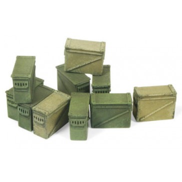 Diorama Accesories - Large Ammo Boxes 12,7 mm.
