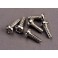 Screws, 3x8mm roundhead self-tapping (6)