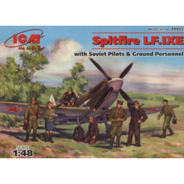 Icm Icm48802 Spitfire Lf.Ixe With Soviet Pilots 1/48 