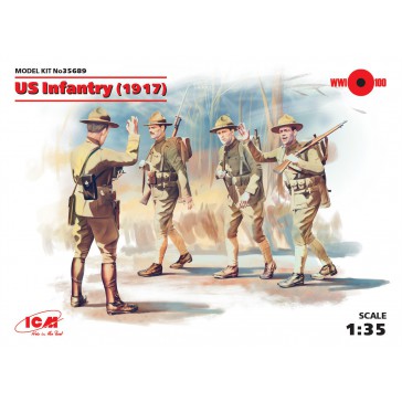 Us Infantry (1917) (4 Figures) 1/35