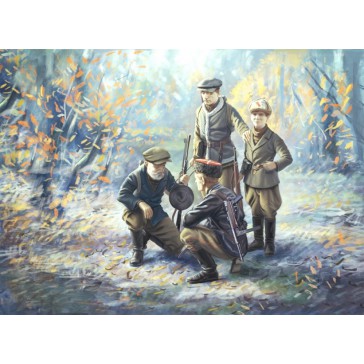 WWII Soviet Partisans (4 fig) 1/35