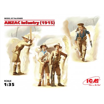 Anzac Infantry('15) (4 Fig.) 1/35