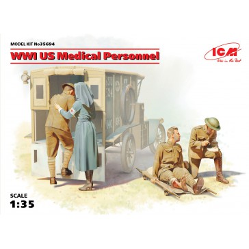 WWI US Medical Personnel 4 fig.1/35