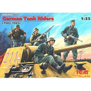 German Tank Riders WWII (4 fig)1/35