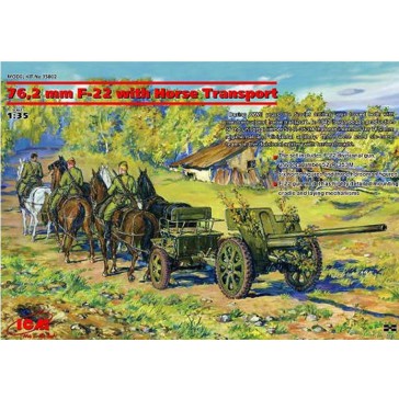 ICM F-22 + Div Artil Horse Tra.1/35 ICM F-22 + Div Artil Horse Tra.1/35