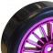 DISC.. 1/10TH STREET WHEEL/ DRIFT TYRES 20-SPOKE PURPLE