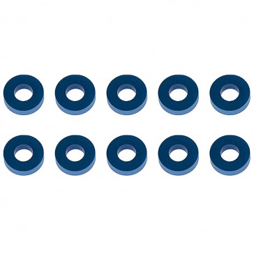 WASHERS 7.8 x 3.5 x 2.0mm BLUE ALUMINIUM (10)