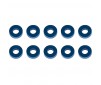 WASHERS 7.8 x 3.5 x 2.0mm BLUE ALUMINIUM (10)