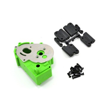 TRAXXAS 2WD HYBRID GEARBOX HOUSING AND REAR MOUNTS GREEN