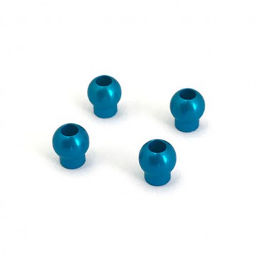 ALUMINIUM SHOCK UPPER BALL 6.8x7.6MM BLUE (4)