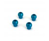 ALUMINIUM SHOCK UPPER BALL 6.8x7.6MM BLUE (4)