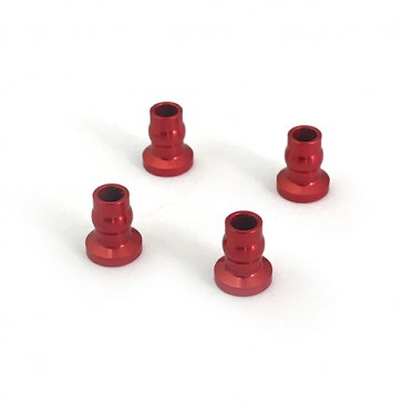 ALUMINIUM SHOCK UPPER BALL 5x8.5MM RED (4) TS/RSD