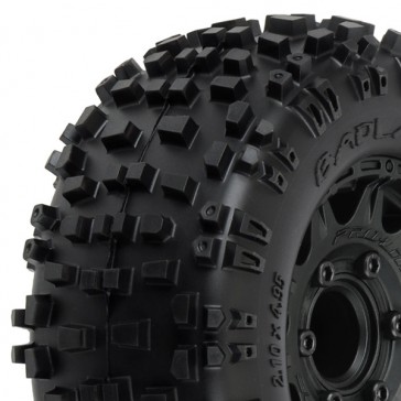 BADLANDS 2.8 ALL TERR TYRES ON RAID 6x30 BLK WHEELS