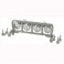 DISC.. NARROW ROOF MOUNTED LIGHT BAR SET - CHROME