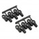 TRAXXAS SHORT ROD ENDS - BLACK (12) replaces TRX5347