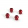 ALUMINIUM SHOCK UPPER BALL 6.8x7.6MM RED (4)